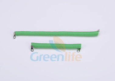 Delicatamente cavezze arrotolate di sicurezza di verde 2.0MM dalla lunghezza differente del cliente con gli occhielli