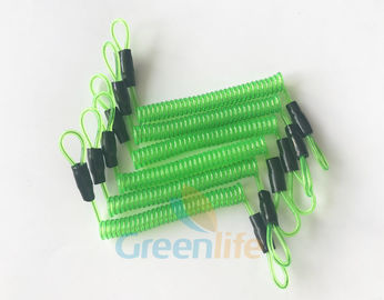 verde trasparente di acciaio di 70CM del filo della primavera di spirale del cavo lungo della bobina con i doppi cicli del cavo