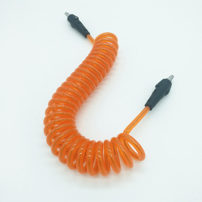 Cordicella arancio 1.5M dello strumento della bobina ritirato lungamente per l'armatura di sicurezza