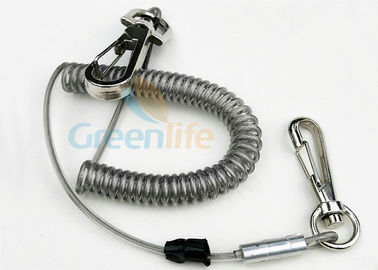 Gray di plastica della cordicella della bobina delle clip del rilascio rapido che assicura gli oggetti importanti