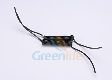 Cordicella elastica su ordinazione nera con la coda, cordicella ritrattabile resistente della bobina 8,0 millimetri