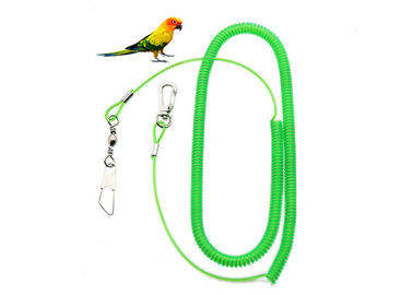 Corda rampicante TPU del cavo del pappagallo verde della bobina con l'estremità del supporto uno dell'estremità/Pin della rottura una
